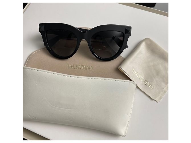 Gafas de sol Valentino Rockstud negras de plástico Negro - vista 4