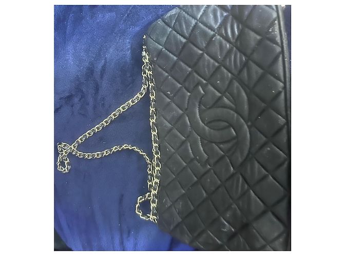 Autre Marque Borsa shopping Chanel Coco Channel blu scuro pelle - vista 5