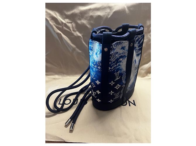 Louis Vuitton Randonnee PM Bandana-Kollektion 2022 Weiß Blau - Ansicht 11
