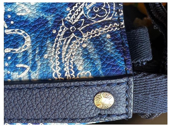 Louis Vuitton Randonnee PM Bandana-Kollektion 2022 Weiß Blau - Ansicht 16
