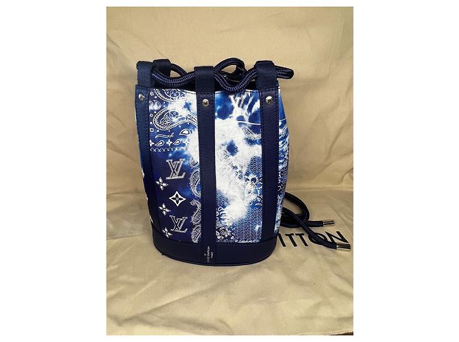 Louis Vuitton Randonnee PM Bandana-Kollektion 2022 Weiß Blau - Ansicht 2