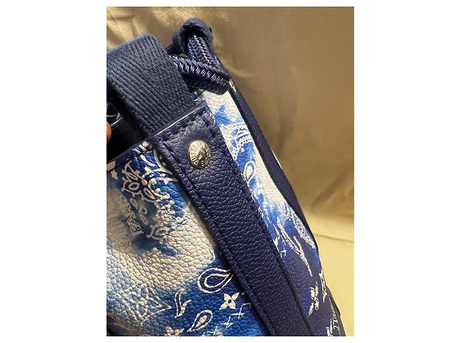 Louis Vuitton Randonnee PM Bandana-Kollektion 2022 Weiß Blau - Ansicht 3