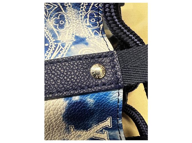 Louis Vuitton Randonnee PM Bandana-Kollektion 2022 Weiß Blau - Ansicht 5