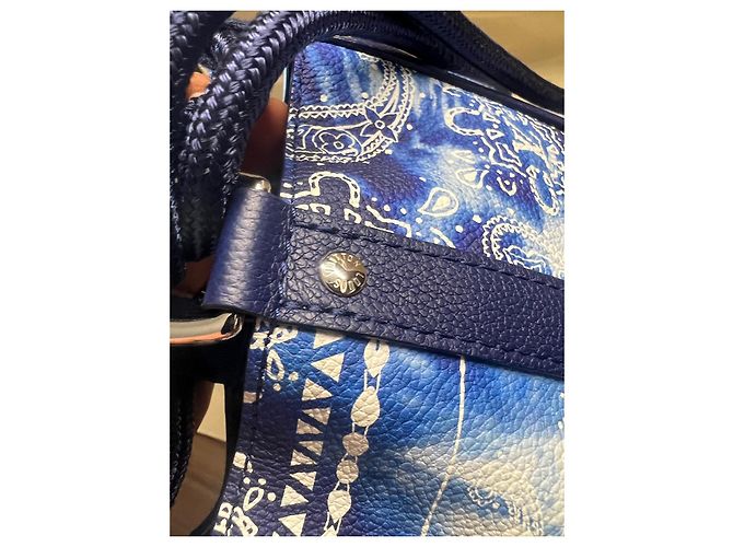 Louis Vuitton Randonnee PM Bandana-Kollektion 2022 Weiß Blau - Ansicht 7