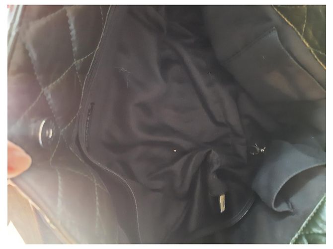 Borsa Chanel Shopper in pelle verde - vista 4