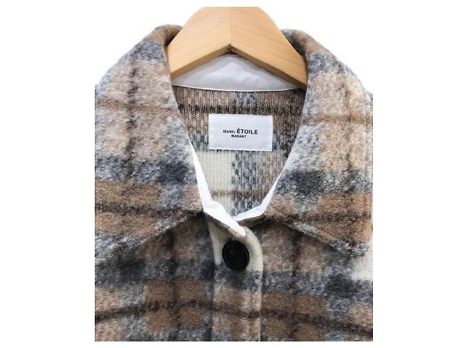 ****ISABEL MARANT ETOILE Check Pattern Wool Coats - view 3