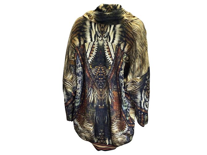 Camilla Marrone / Parka multi Kakadu Calling color oro - vista 3