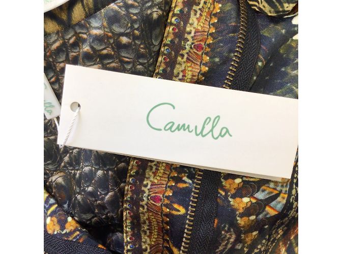 Camilla Marrone / Parka multi Kakadu Calling color oro - vista 5