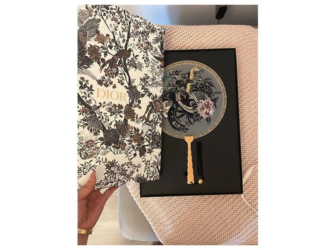 Pochette Dior in legno ricamata a mano Multicolore - vista 3