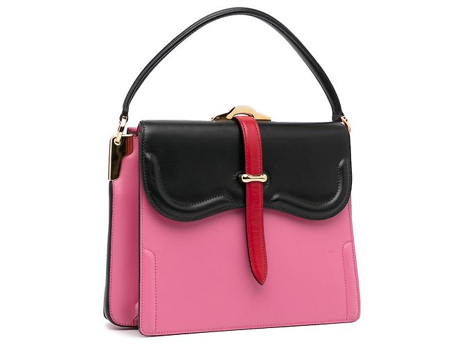 Borsa Prada Belle rosa - vista 2