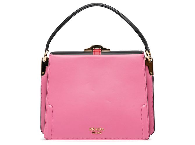Borsa Prada Belle rosa - vista 4