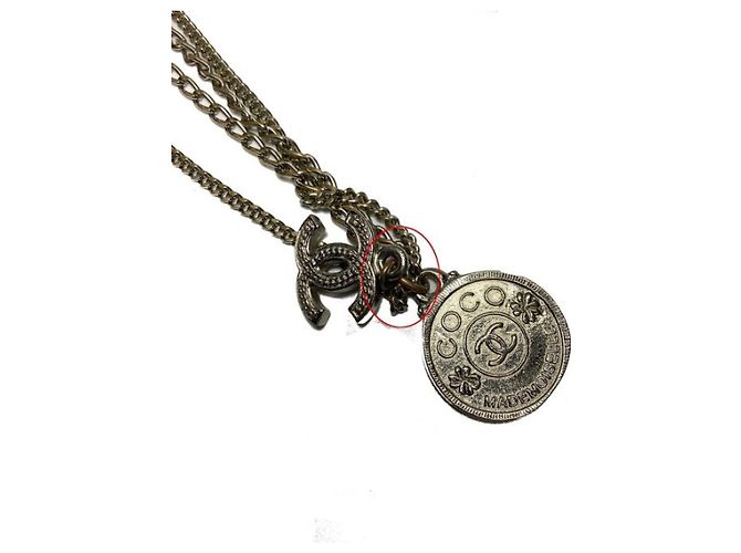 Collar Chanel plata - vista 6