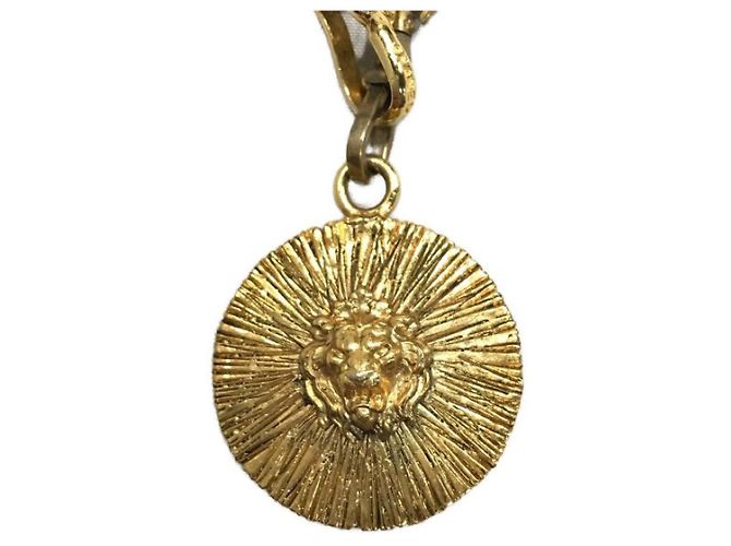 ***CHANEL Halskette mit altem Löwenmotiv Golden - Ansicht 3