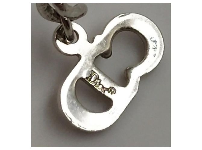 Collana Christian Dior Lettere D Con Pendente Argento - vista 5