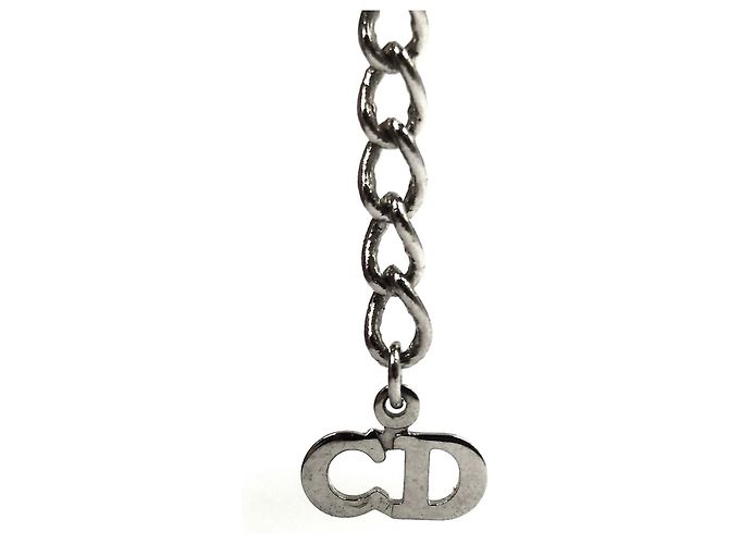 Collana Christian Dior Lettere D Con Pendente Argento - vista 6