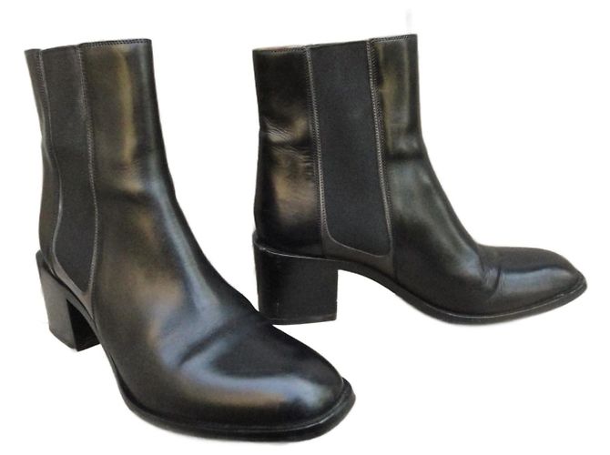 Stivaletti Sartore in pelle neri 37.5 IT Nero - vista 2