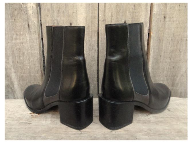 Stivaletti Sartore in pelle neri 37.5 IT Nero - vista 4