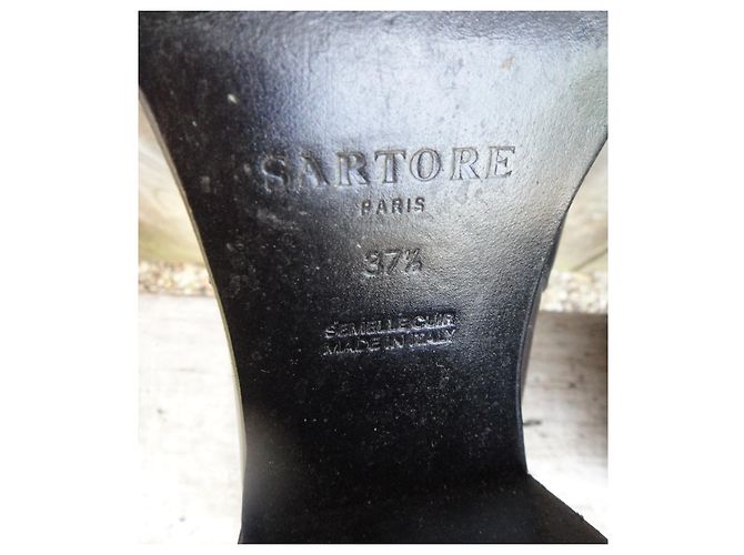 Stivaletti Sartore in pelle neri 37.5 IT Nero - vista 6