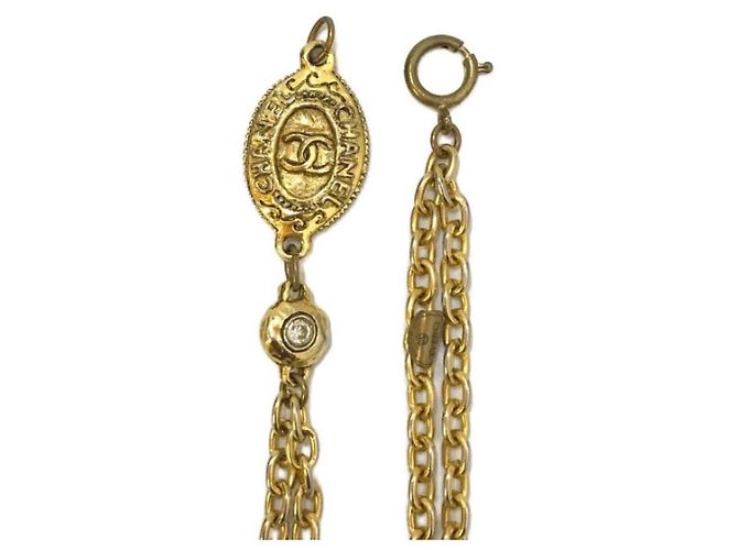 *** CHANEL [OLD] COLLANA A CATENA LUNGA VINTAGE D'oro - vista 4
