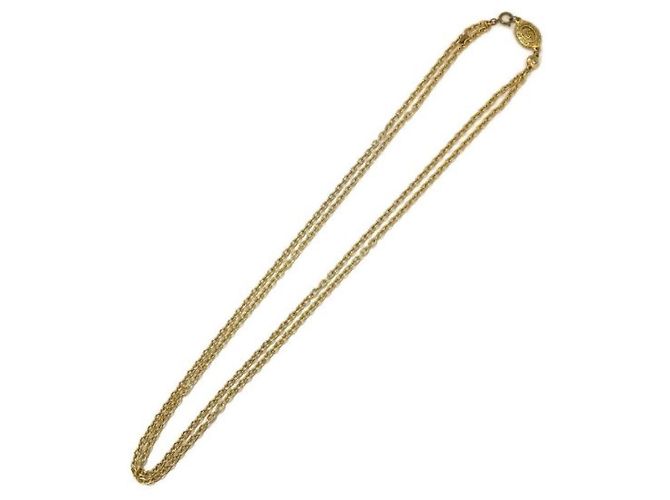 *** CHANEL [OLD] COLLANA A CATENA LUNGA VINTAGE D'oro - vista 5