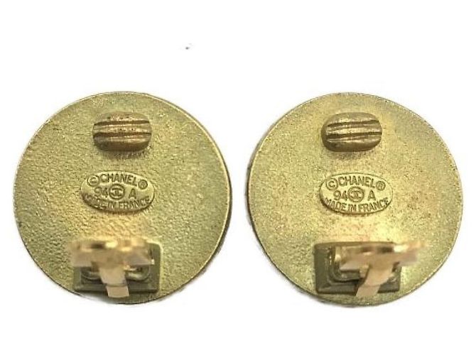 Chanel Ohrringe schwarz und gold Golden - Ansicht 5