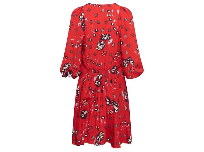 Autre Marque Zadig & Voltaire Seidenkleid Rot - Ansicht 2