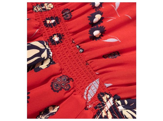 Autre Marque Zadig & Voltaire Seidenkleid Rot - Ansicht 5