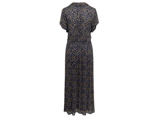 Zadig & Voltaire Langer Kleid Dunkelblau Viskose - Ansicht 2