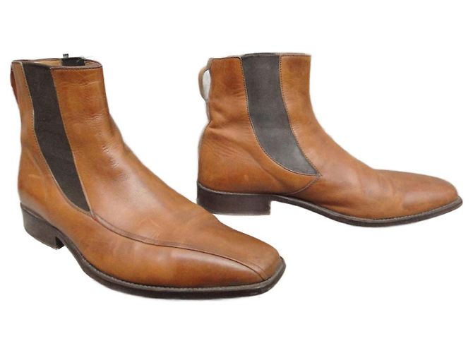 Lanvin Leather Boots Light Brown Size 40 - view 2