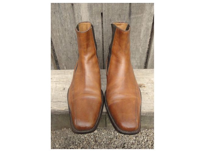 Lanvin Leather Boots Light Brown Size 40 - view 3
