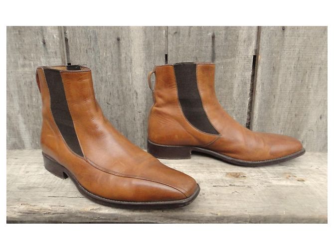 Lanvin Leather Boots Light Brown Size 40 - view 6