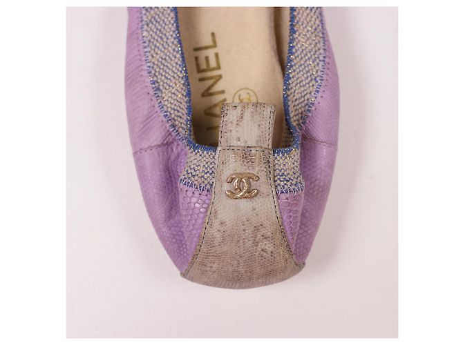 Chanel Eidechsen-Ballerinas Mehrfarben - Ansicht 12