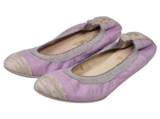 Chanel Eidechsen-Ballerinas Mehrfarben - Ansicht 2