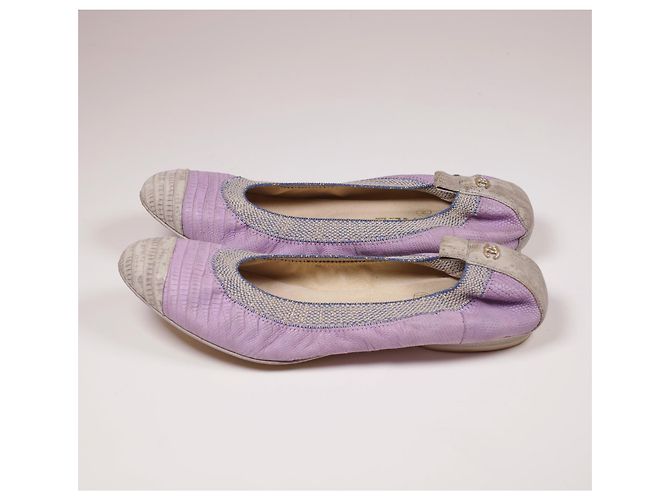 Chanel Eidechsen-Ballerinas Mehrfarben - Ansicht 3