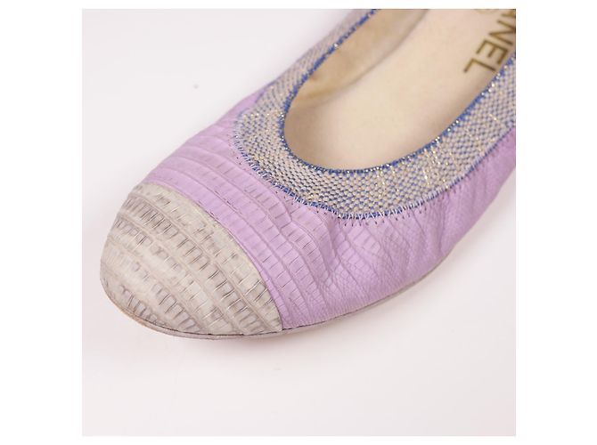 Chanel Eidechsen-Ballerinas Mehrfarben - Ansicht 7