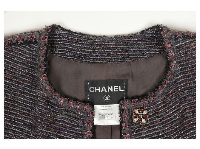 Increíble abrigo de pasarela de Chanel Muy raro Multicolor - vista 14