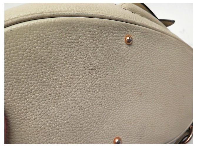 LANCEL PREMIER FLIRT MM A BOLSA10110 BOLSA DE OMBRO DE COURO GRÃO CREME - vista 11