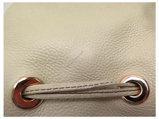 LANCEL PREMIER FLIRT MM A BOLSA10110 BOLSA DE OMBRO DE COURO GRÃO CREME - vista 12