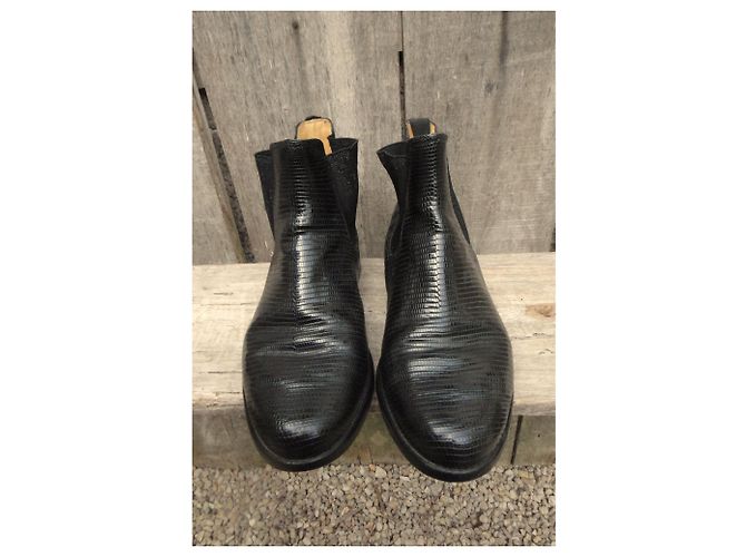 stivaletti vintage Sartore p 40,5 Nero - vista 6