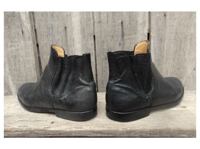 stivaletti vintage Sartore p 40,5 Nero - vista 7