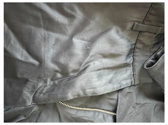 Mono corto Camile de satén azul marino Acne Studios - vista 4