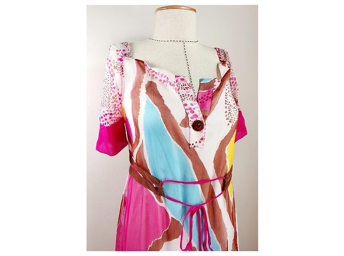 Vestido de seda Diane Von Furstenberg Multicolor - vista 3