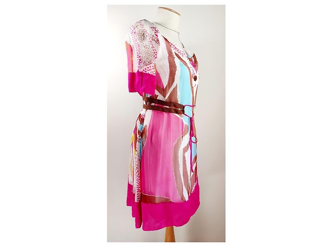 Vestido de seda Diane Von Furstenberg Multicolor - vista 4