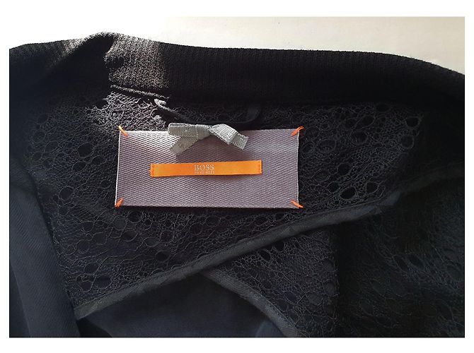 Hugo Boss Giacca Blazer Boss Orange Nera Nero - vista 8