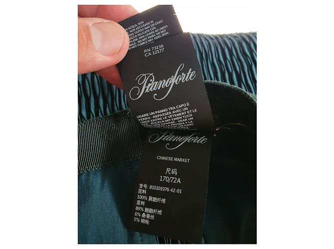 Max Mara Pianoforte Gonna lunga verde - vista 7