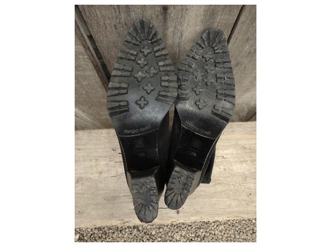 Botines Sergio Rossi de ante negro - vista 5