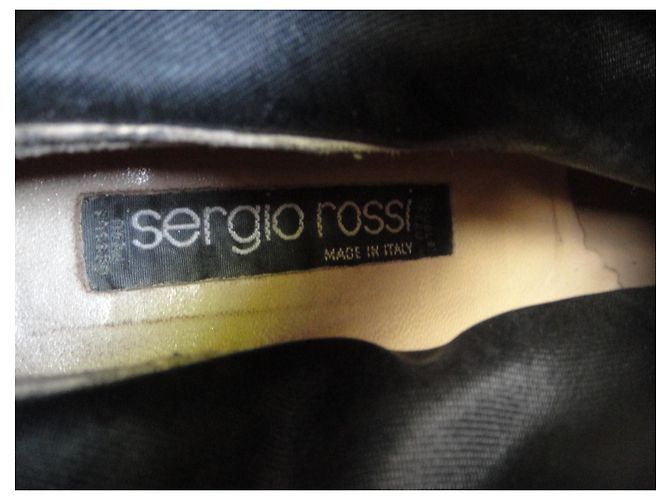 Botines Sergio Rossi de ante negro - vista 6