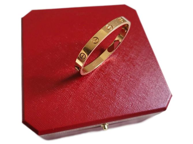 Pulsera Cartier-LOVE 15 Oro rosa - vista 2