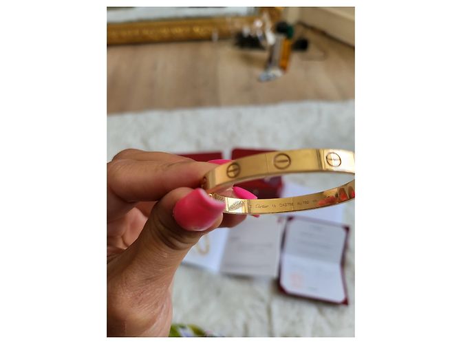 Pulsera Cartier-LOVE 15 Oro rosa - vista 5