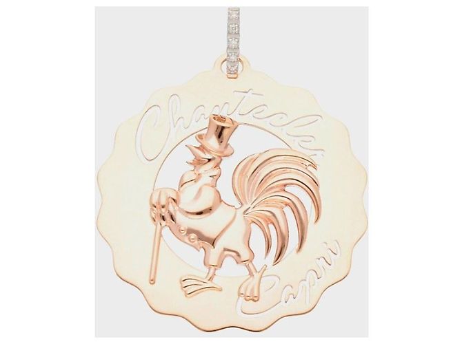 Autre Marque Pendente Chantecler in oro rosa e diamanti D'oro - vista 3